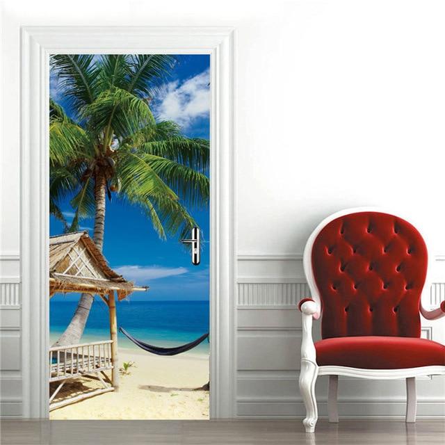 beach door sticker